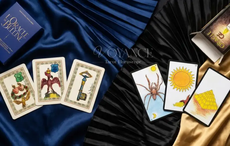 Oracle divinatoire pour l'amour — cartes de l'Oracle Bélline et Oracle G