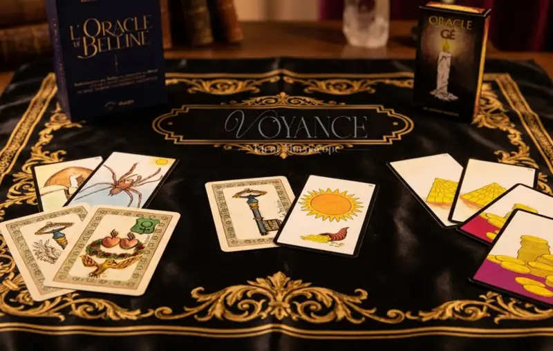 Oracle divinatoire pour l'amour — cartes de l'Oracle Bélline et Oracle G - Voyance Tarot Horoscope