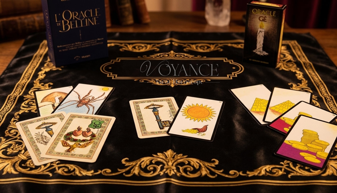 Jeu d'oracle divinatoire — cartes symboliques pour la guidance et l'introspection